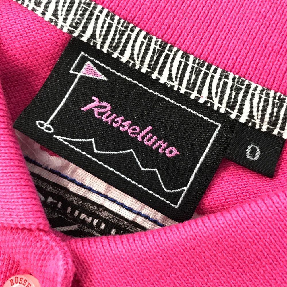 サイズ：0 RUSSELUNO ラッセルノ ポロシャツ ルチャ ピンク系