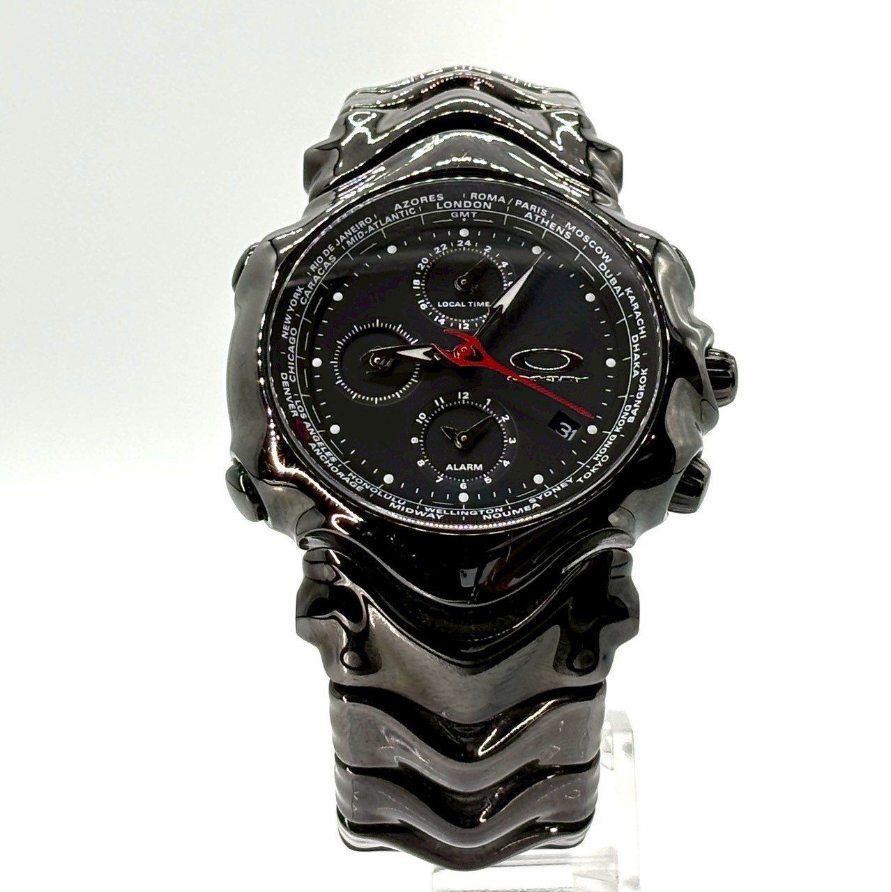 レア　Oakley オークリー　腕時計_Oakley GMT Yahoo!オークション - 絶版稀少 oakley オークリー GMT