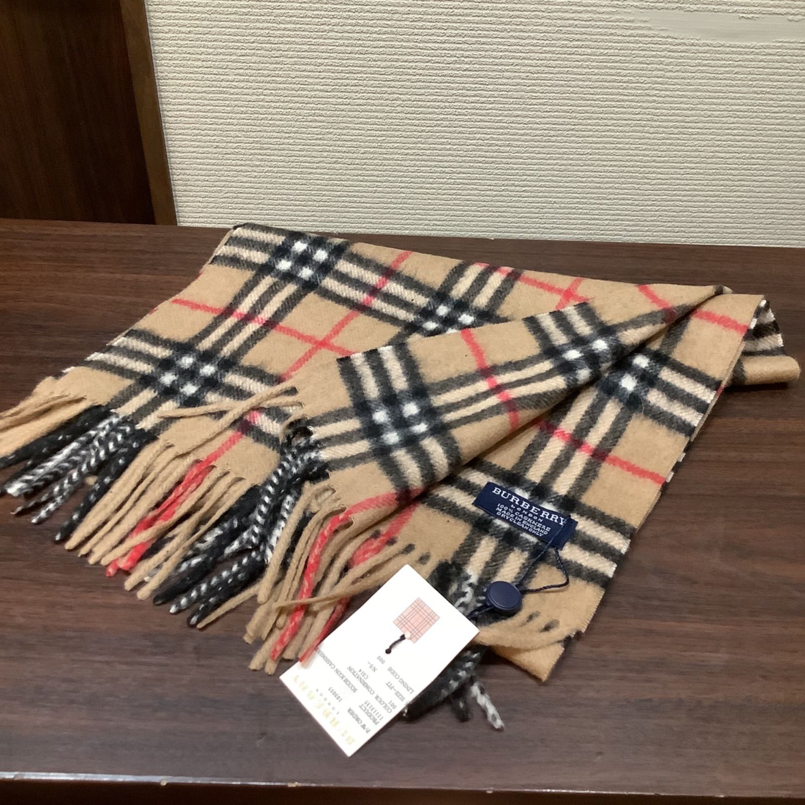 5年保証 イギリス製 バーバリーロンドン BURBERRY LONDON カシミヤ100