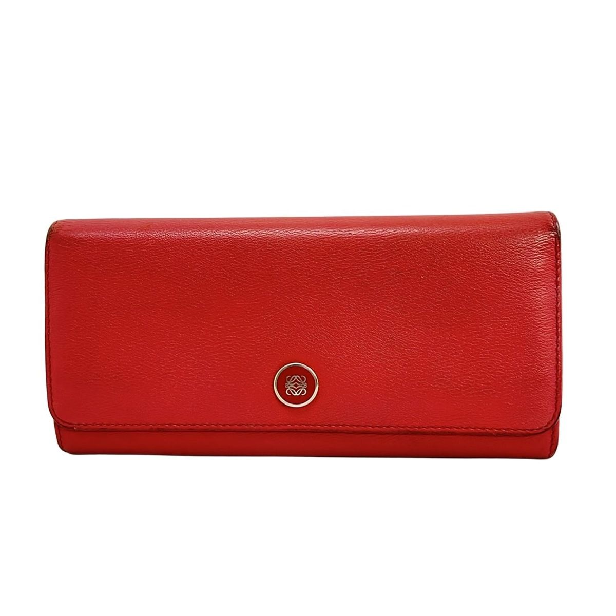 LOEWE ロエベ 長財布 - ピンク レザー