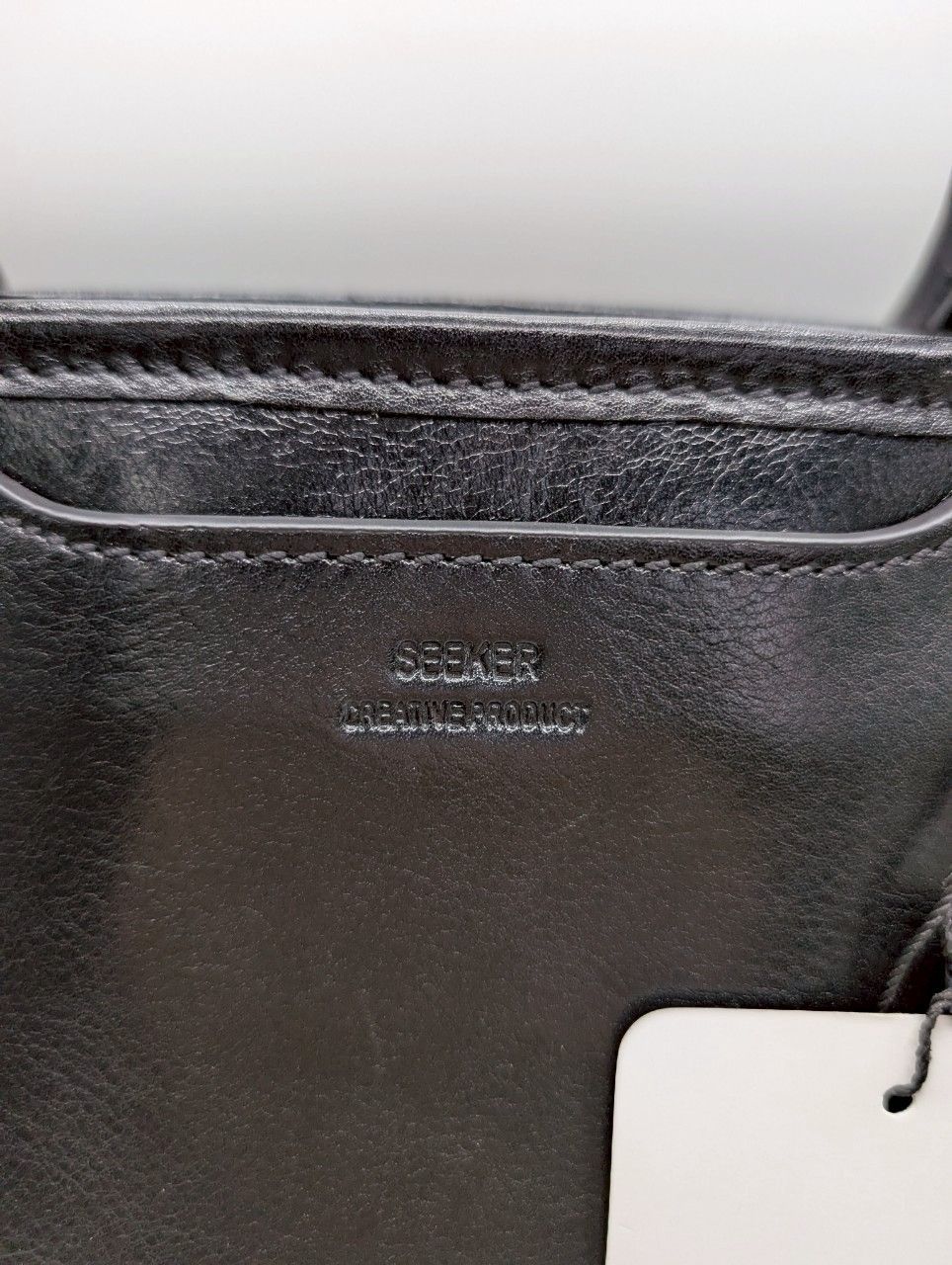 未使用2点セット】SEEKER 本革 トートバッグ＆ミニショルダー 黒