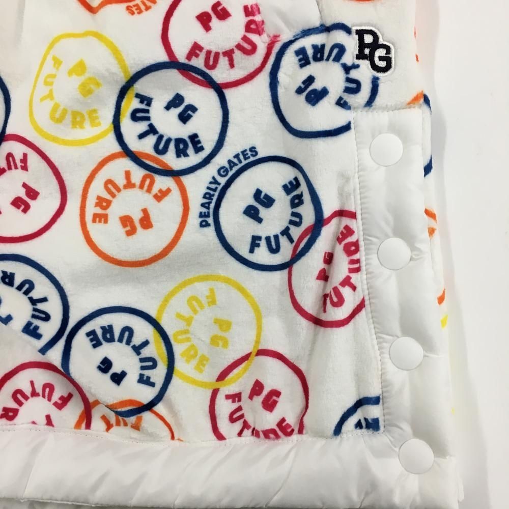 新品】パーリーゲイツ ベロアスカート 白×マルチカラー FUTUREニコ 裏