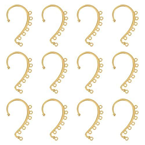  SUNNYCLUE 1箱30個 イヤー クリップ イヤーフック パーツ 7カン付き レディース イヤーカフ イヤーラップ フェイク ピアス 人気 イヤカフ 軟骨 ピアス ノンホールピアス 金属 フェイクピアス 耳 応募券