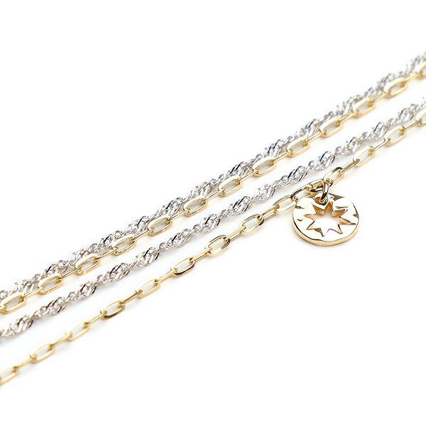 STARJewelry K10ゴールド ホワイトトパーズ ブレスレット 新品同様 スタージュエリー ブレスレット K10 イエローゴールド