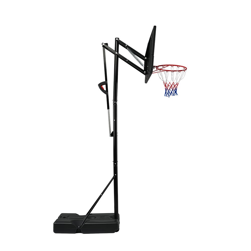 12 割 バスケットゴール ワンタッチで高さ調整 6段階高さ調節 ＆ミニバス対応 230 305 cm 移動可 工具付き ゴールネット バックボード