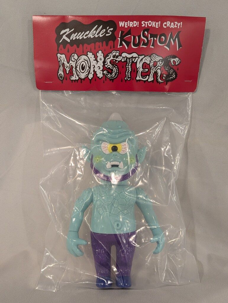 HEAD LOCK STUDIO KNUCKLE'S KUSTOM MONSTERS Psycho Eye 水色x紫成型