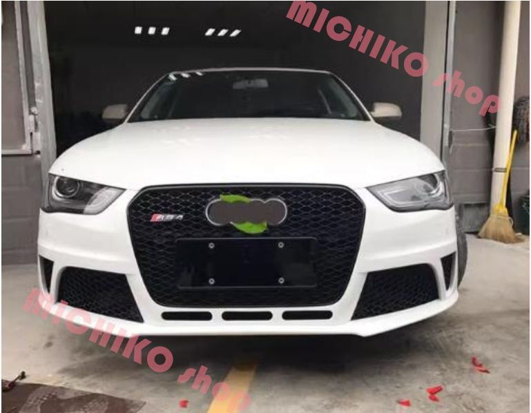 アウディA4 8K後期 RS4ルック ブラックフレーム ブラックメッシュ フロントグリル アバント TFSI FSI Sライン クワトロ セダン SE1.8 2.0 アウディ A4 8K 後期 RS4ルック ブラック フレーム ブラックメッシュ