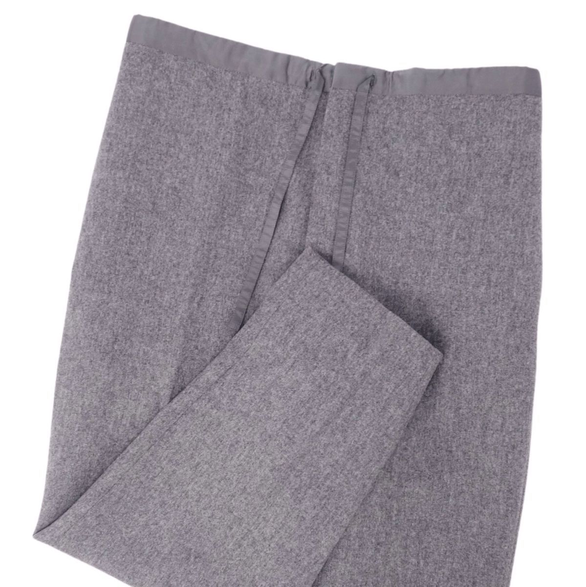 Jil Sanderグレー メルトンウールスラックス イージーパンツ　Mサイズ スーパーセール 目玉商品 Jil Sanderグレー M イージーパンツ