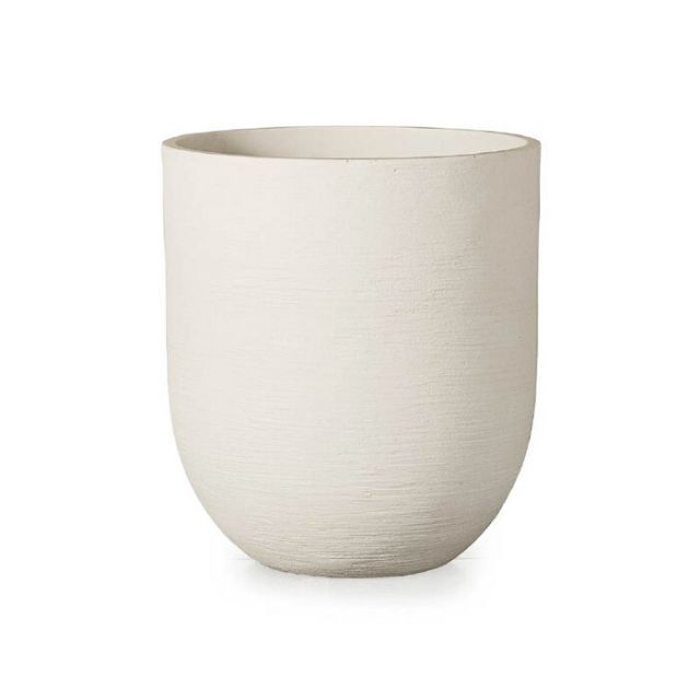 プランター 大型 植木鉢 円形 ファイバーポリレジン 鉢 おしゃれ ソンク ユーポット トール 直径460×高さ510 ホワイト サンド 穴あり ガーデニング 園芸用品 庭 オーナメント ガーデン ギフト 贈り物