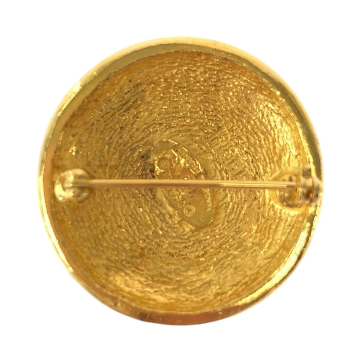 美品 CHANEL シャネル ココマーク ゴールド メッキ ブローチ  