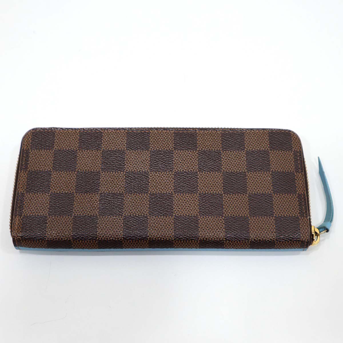 LV ポルトフォイユ・クレマンス ダミエ ブルー ペンギン 長財布 N64425 