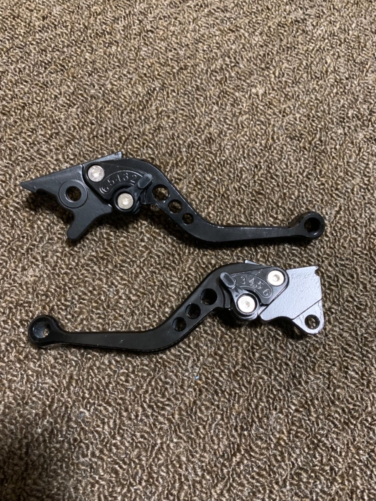 汎用品 バイク用 ブレーキレバー クラッチレバー 黒 ブラック - メルカリ