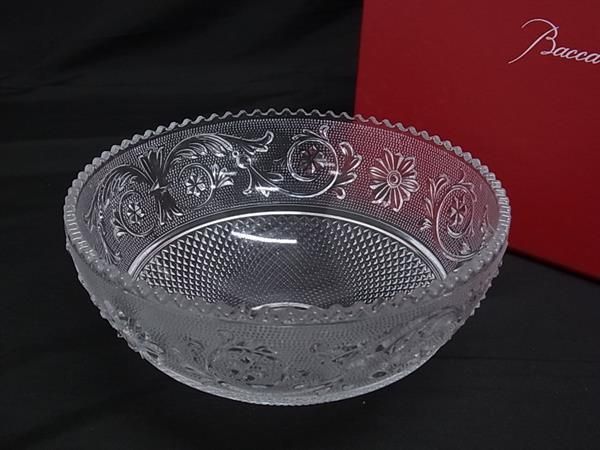 Baccarat バカラ アラベスク スモールボウル クリスタルガラス お皿 食器 テーブルウェア クリア BP0667
