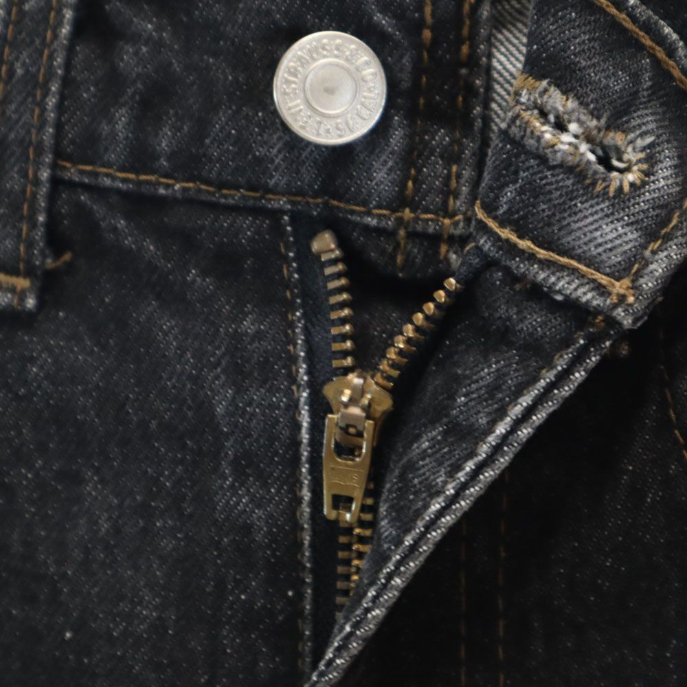 リーバイス 80s 日本製 後染め ブラック デニムパンツ W29 ブラック