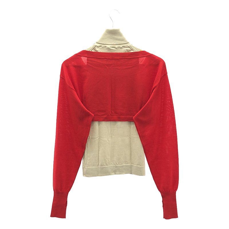 ニット セーター CURRENTAGE/Turtlrneck＆Cropped top Layer knit レディース CURRENTAGE ニット セーター CURRENTAGE/Turtlrneck＆Cropped