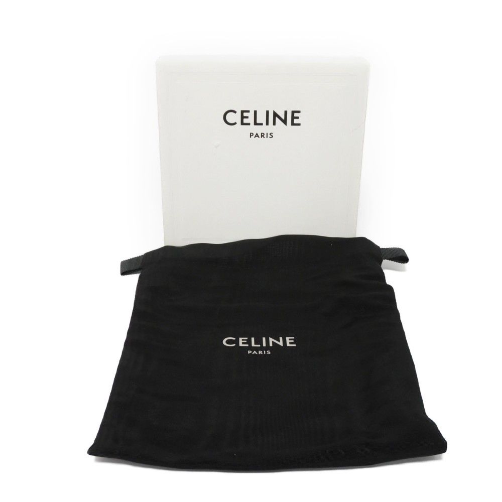 CELINE セリーヌ ミディアム トリオンフ ロゴ 85 ブラック キャンバス