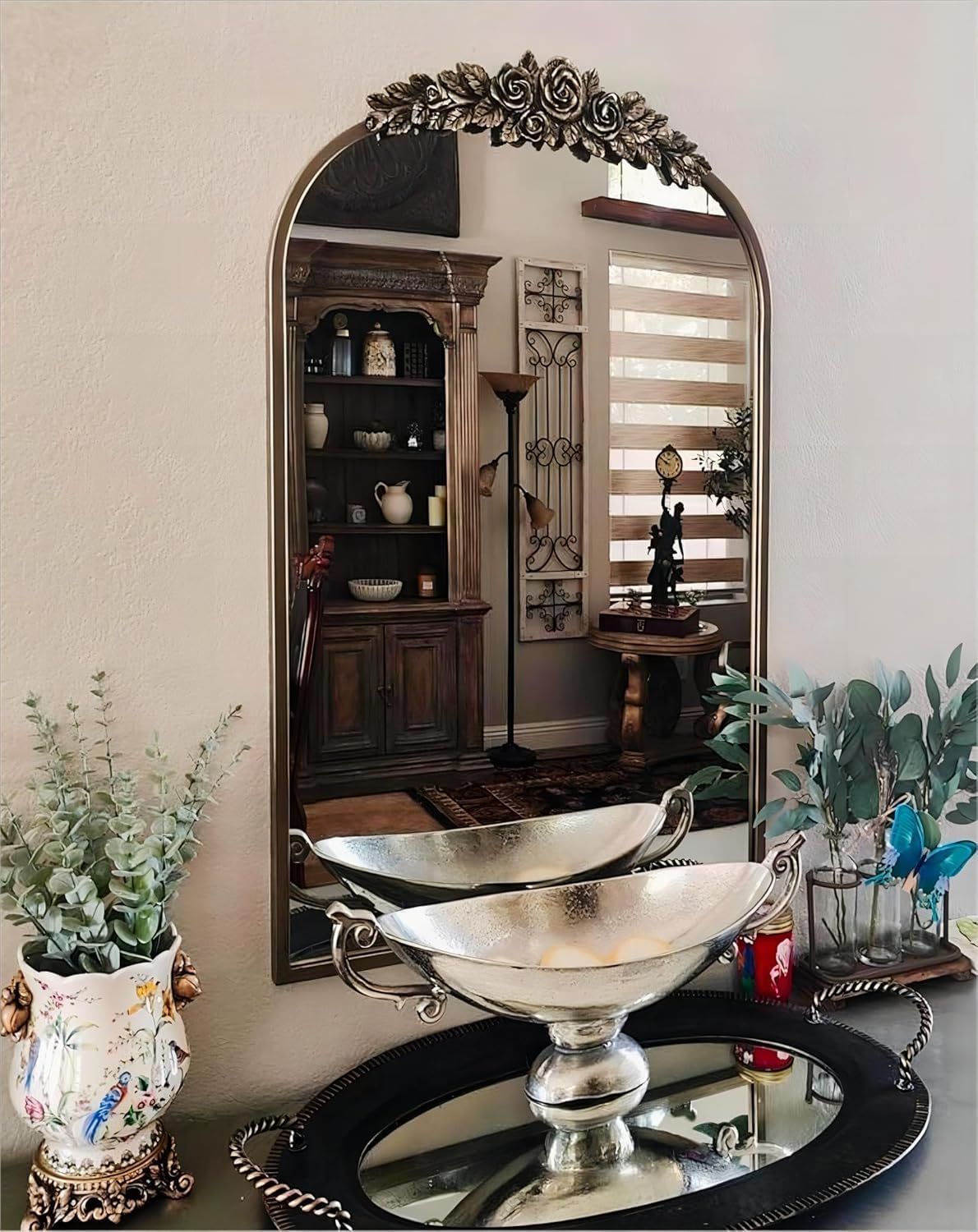 アーチ型 60*90cm 鏡 浴室 姿見 割れない トイレ 玄関 リビング 化粧鏡 壁掛けミラー 洗面所 卓上 バスルーム おしゃれ ミラー ウォール 壁掛け鏡 Artloge