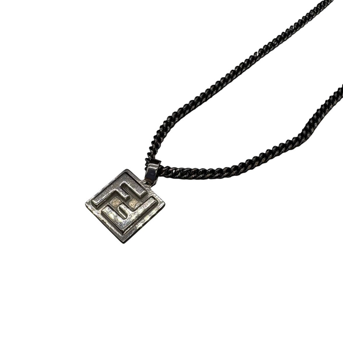 ♪3093 FENDI フェンディ ネックレス FFロゴ シルバー ロゴ ♪3093 FENDI フェンディ ネックレス FFロゴ シルバー ロゴ