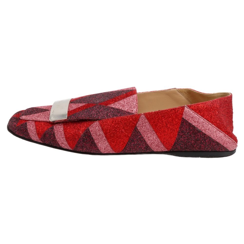 Sergio Rossi (セルジオロッシ) SR1 ロゴプレート ラメ入り ミュール  