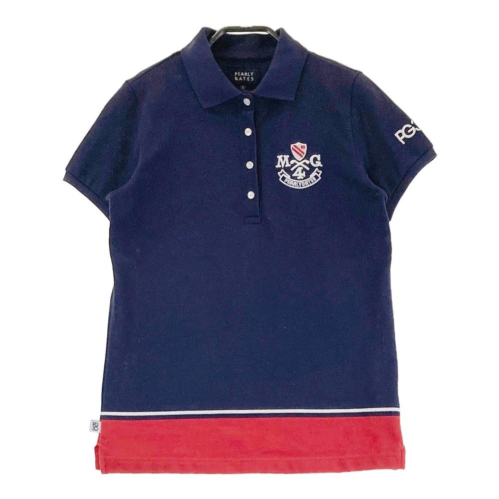 PEARLY GATES PPGネイビー ポロシャツサイズ0 PEARLY GATES ポロシャツ ネイビー サイズ0