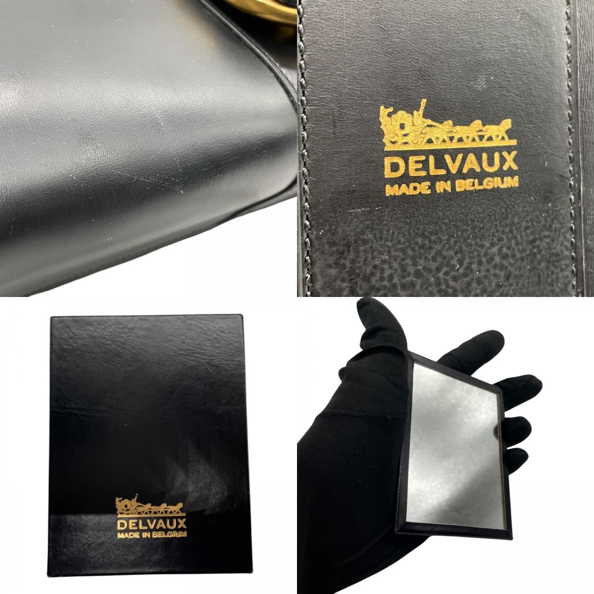 美品 DELVAUX デルヴォー ブリヨン ハンドバッグ 手提げ レザー 本革 