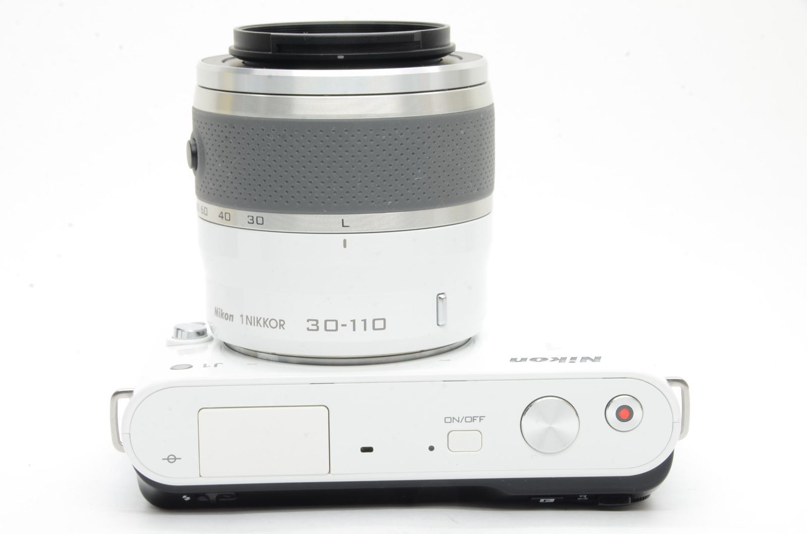 ニコン Nikon J1 ホワイト 1 NIKKOR 30-110mm 3.8-5.6 VR ミラーレス 