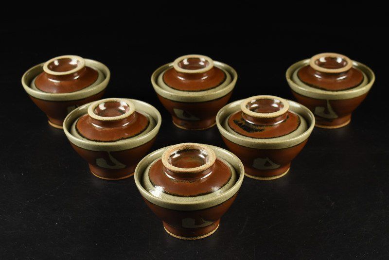 浜田晋作 作 盃 ぐい呑 共箱 未使用 DT545