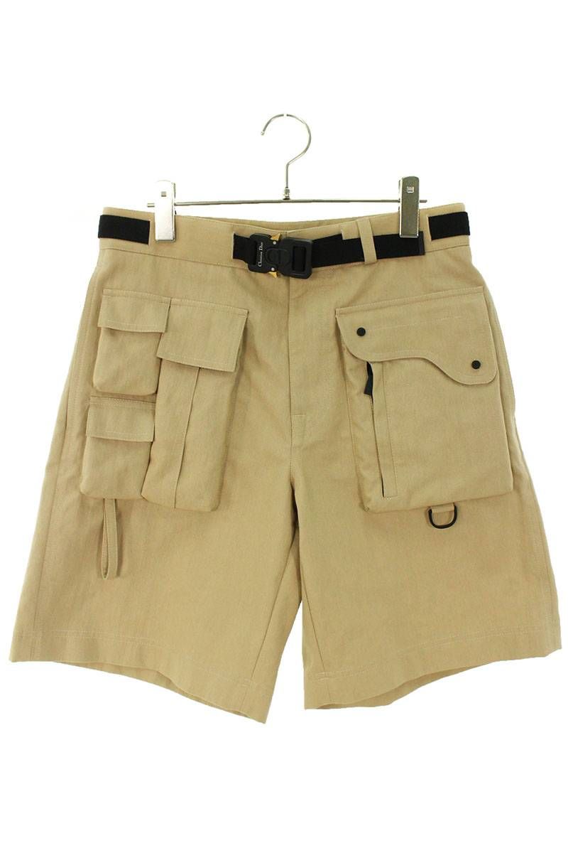 ディオール 393C122A5851 ベルト付きカーゴバミューダハーフ