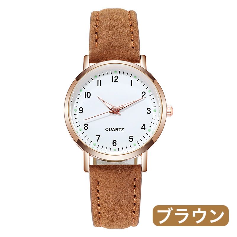 OLIVER HERON ピンク レザーバンド 時計タグ付き 新品】腕時計 レディース ノーブランド クォーツ レザーバンド