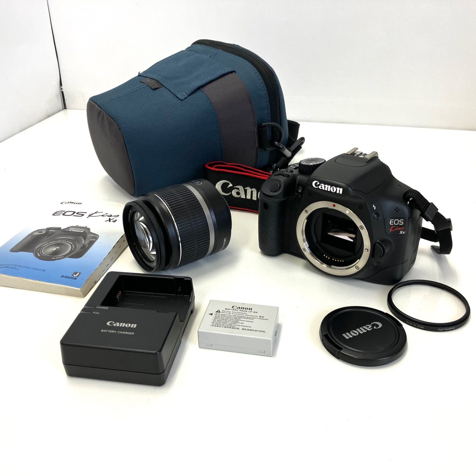 589376】 Canon EOS Kiss X4 レンズセット 付属品付き 極美品 - イー