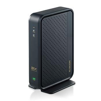 【中古】エレコム 無線LANルーター Wi-Fi6対応 4804+574Mbps 11ax DXアンテナ監修内蔵アンテナ搭載 ワイドバンド5GHz 160MHz対応 ブラック WRC-X5400GS-B
