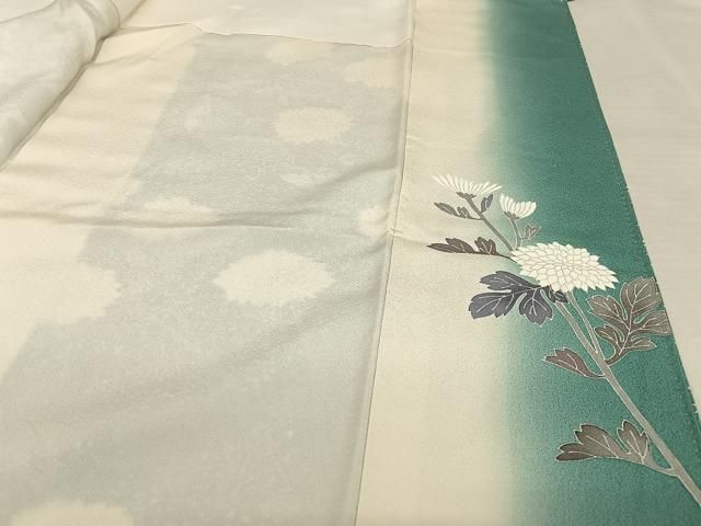 平和屋着物○訪問着 作家物 枝菊 蒔糊散らし 金彩 正絹 逸品  