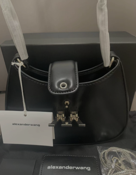 新品　Alexander Wang レザートートショルダーバッグバッグ ブラック