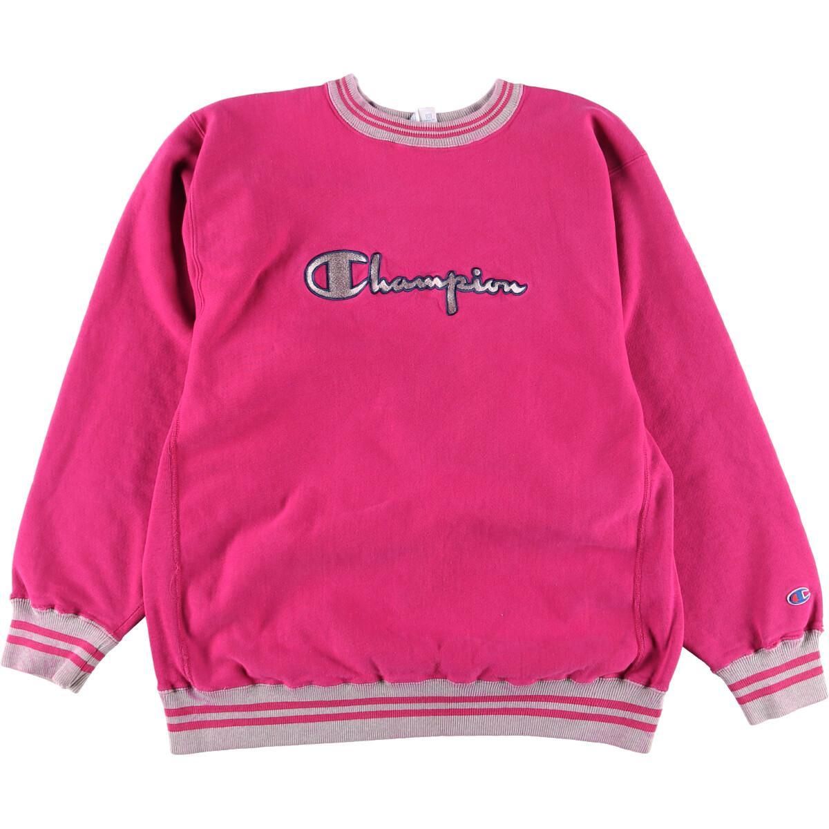 古着 90年代 チャンピオン Champion リバースウィーブ 刺繍タグ ロゴ 
