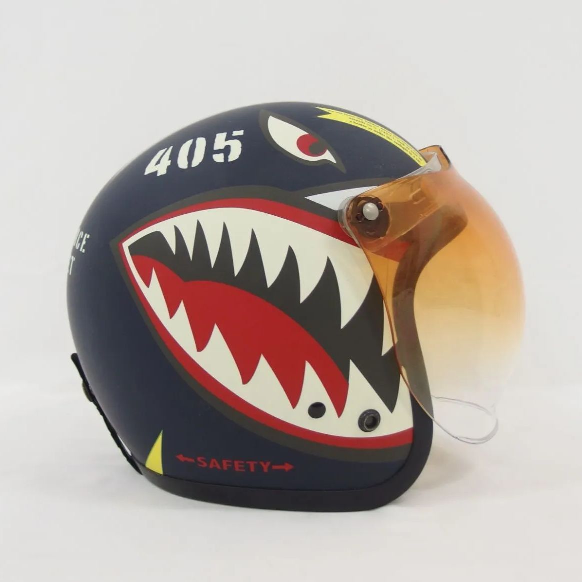 OGK KABUTO ジェットヘルメット マットネイビー シャークマウス RADIC N カブト - メルカリ