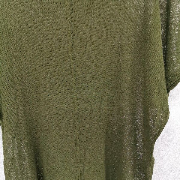  spc イッセイミヤケ ペルマネンテ カットソー ドルマン タートルネック L 深緑 レディース 966132 半袖(Tシャツ) Tシャツ カットソー