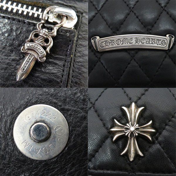 CHROME HEARTS クロムハーツ WAVE4 QLT 3SNP #4 キルティング ウェーブ