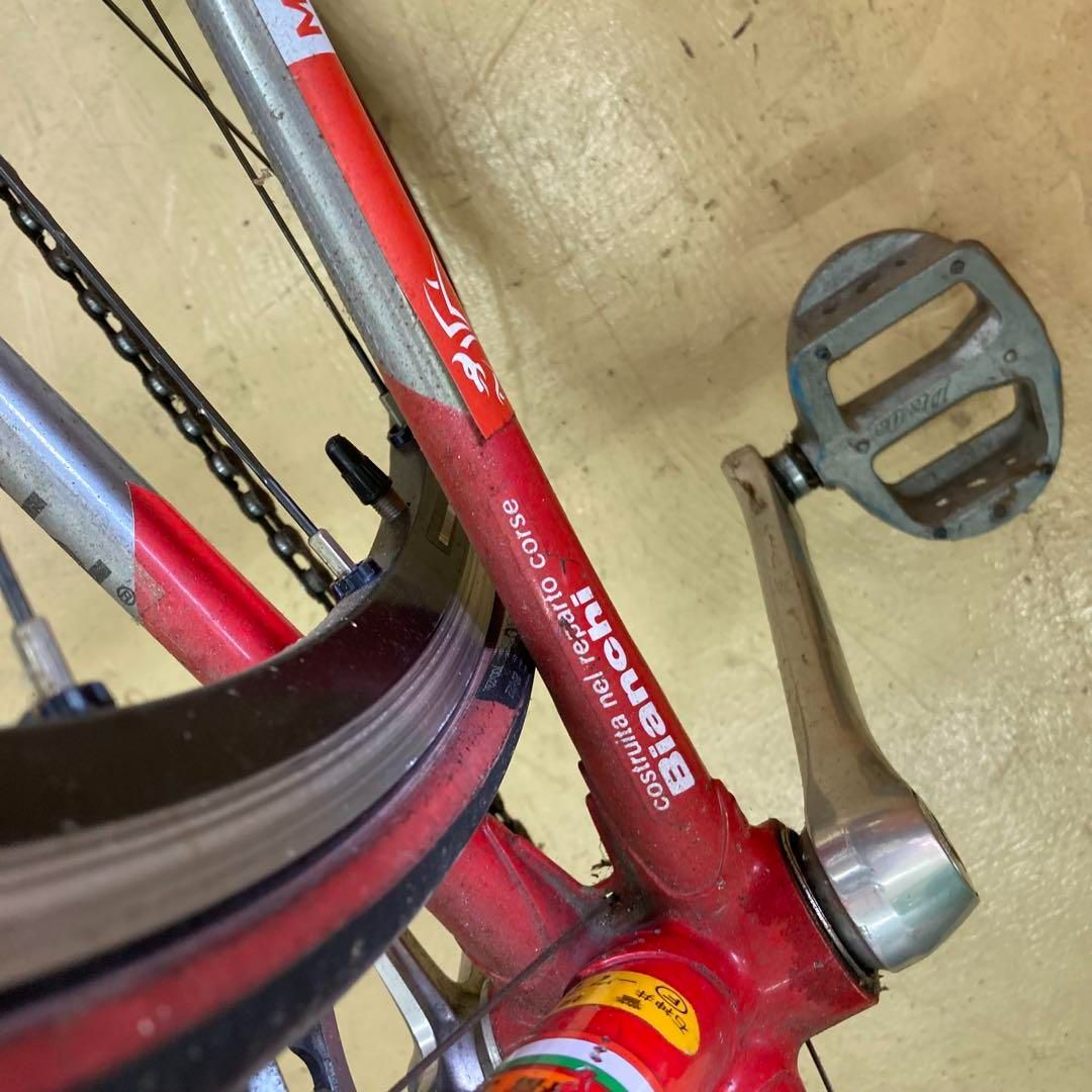 Bianchi レッド COLUMBUS ロードバイク - メルカリ