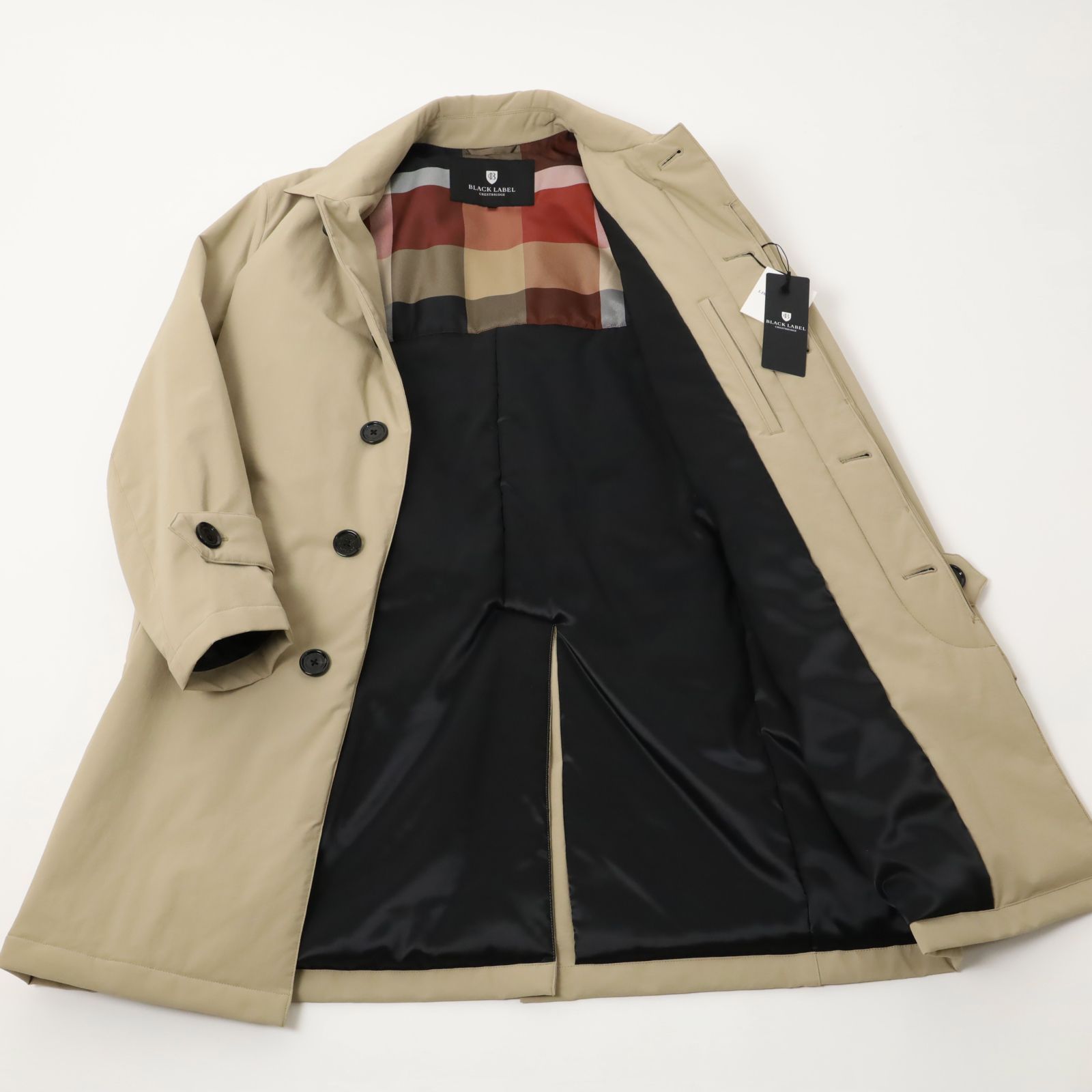 新品 ブラックレーベル・クレストブリッジ パデットステンカラーコート
