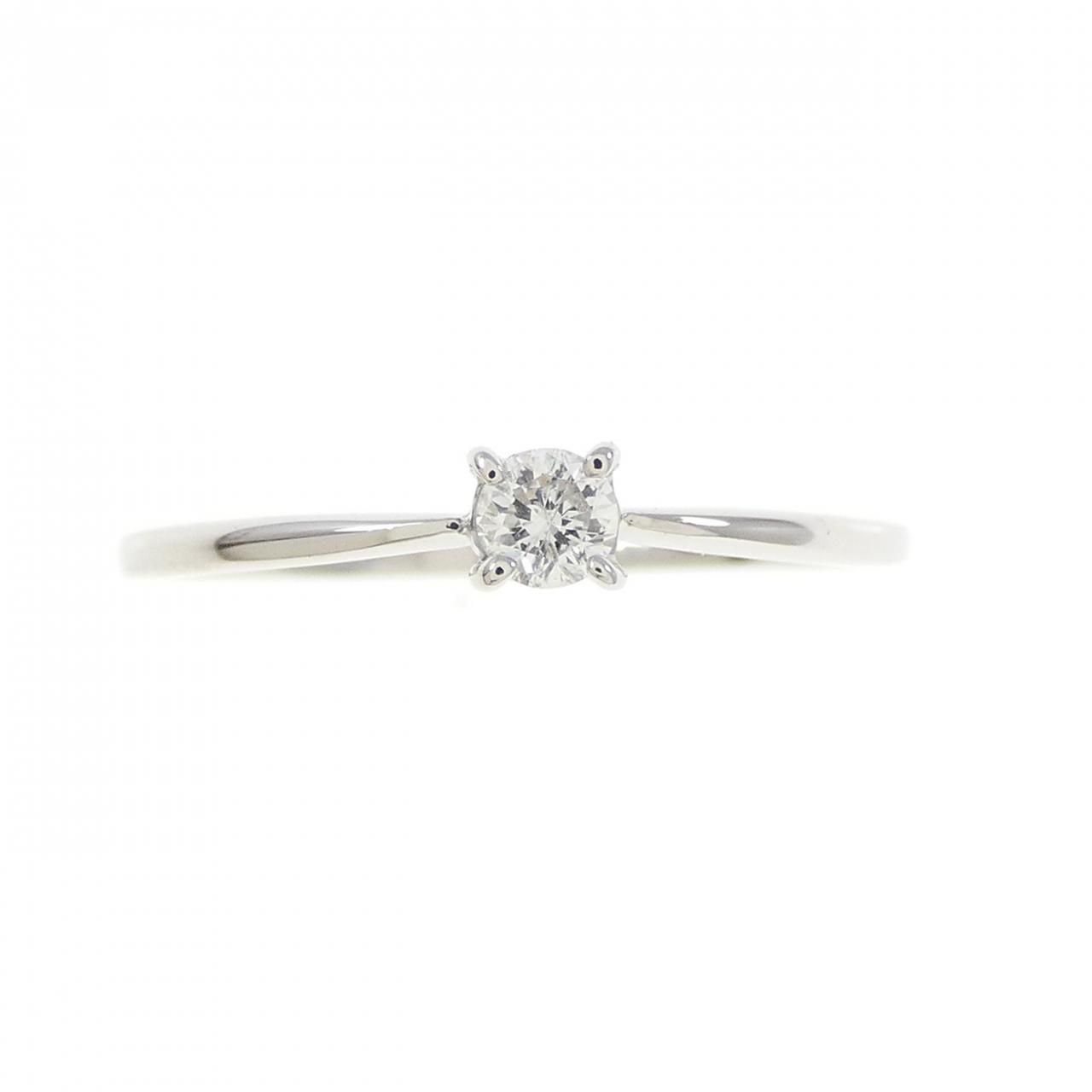 PT900 ソリティア ダイヤモンド リング 0.08CT