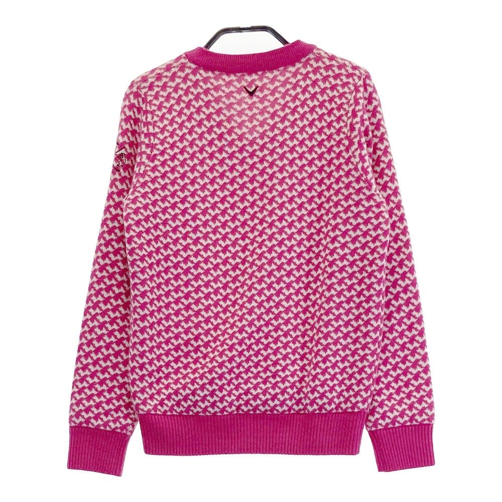 GOLFウェア】Callaway Vネック ニット セーター 総柄 Sサイズ 2025年