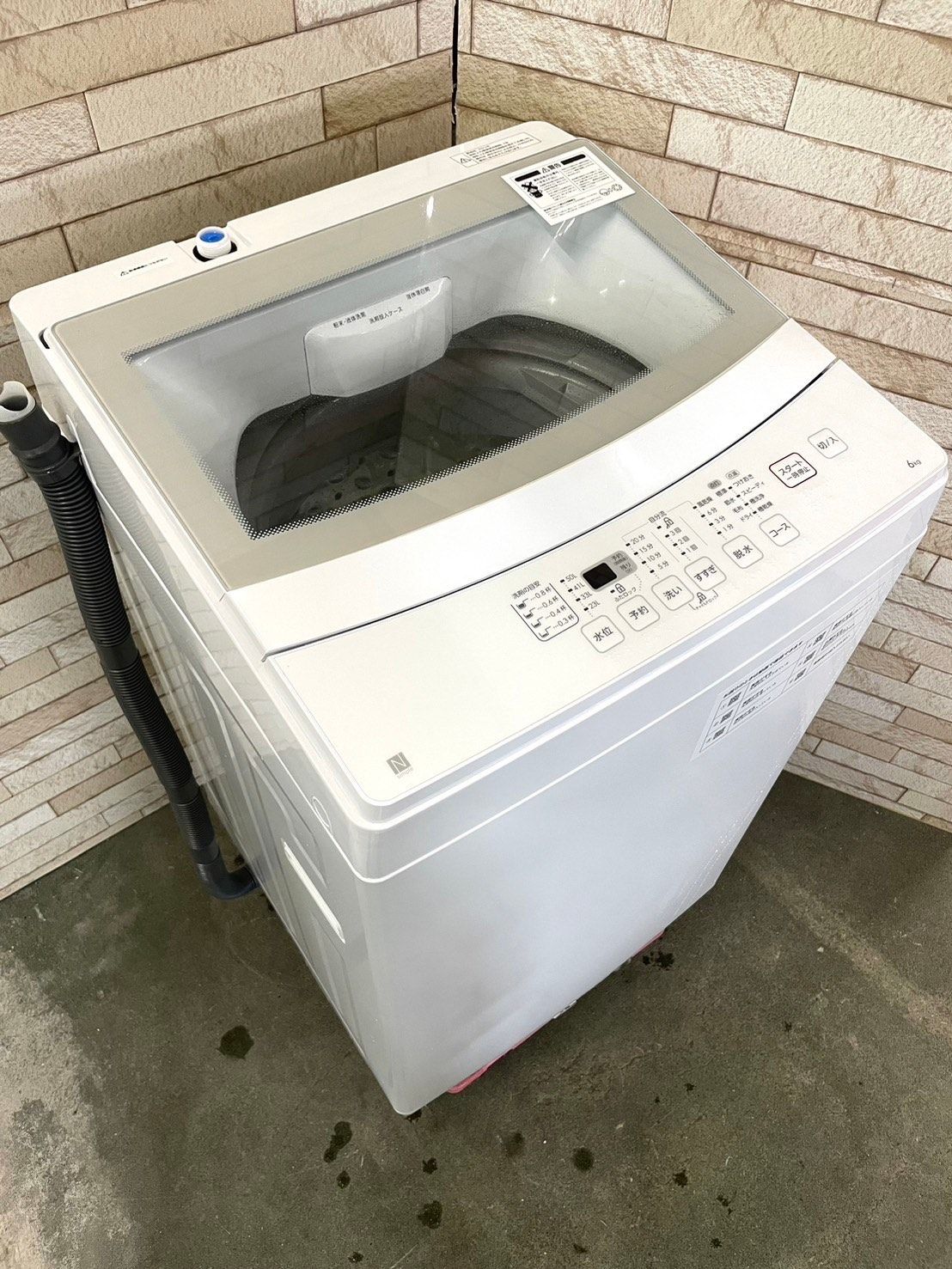 美品】大阪送料無料☆3か月保障付き☆洗濯機☆2022年☆ニトリ☆6kg  