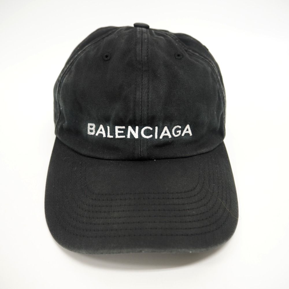 バレンシアガL59ロゴ コットン キャップ ブラック ユニセックス ブランド