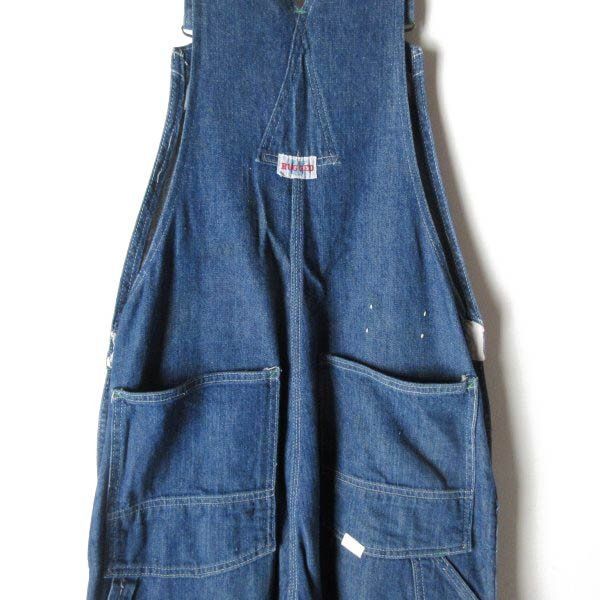 70 s-80 s RUGGED K デニム オーバーオール アメリカ製 70年代 80年代 ユニオンチケット ビンテージ D 150-21-0062 ZV