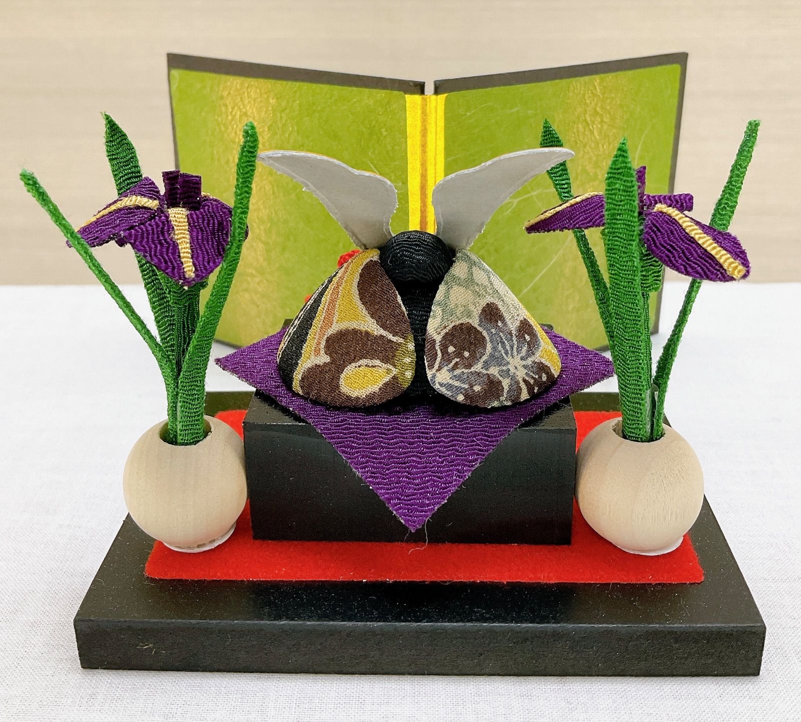 リリイ様確認用 子どもの日 兜 ハンドメイド ミニチュア ミニ屏風 金