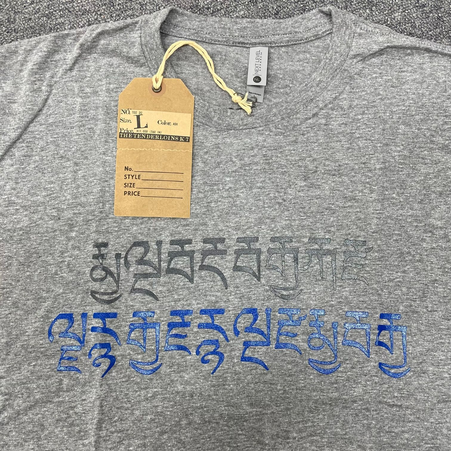 定価11000円 新品 TENDERLOIN 22SS TEE 2C プリント クルーネック T  