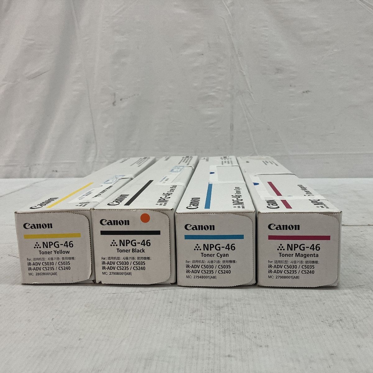 Canon キヤノン 純正 NPG-46 Toner トナーカートリッジ 4色 4本