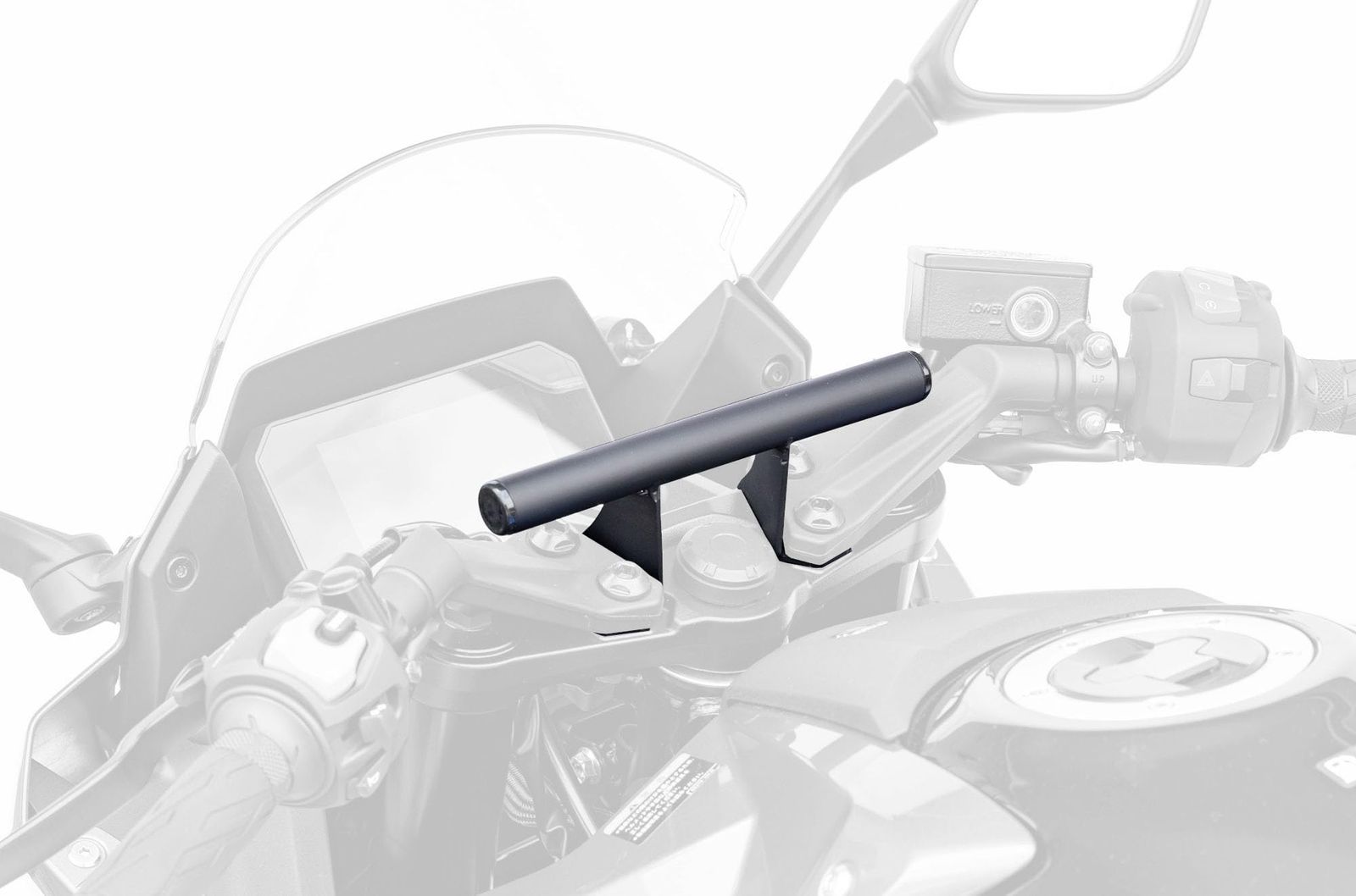 キジマ Kijima バイク マウントバーステー 取付径22.2mm スチール製ブラック仕上げ GSX-8S|8R 23- 204-0771