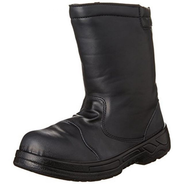 【一回のみ練習に使用】Adizero Boston 13 27.5cm キタ] メガセーフティ 安全靴 ウレタン耐油底 本革補強 半長靴タイプ