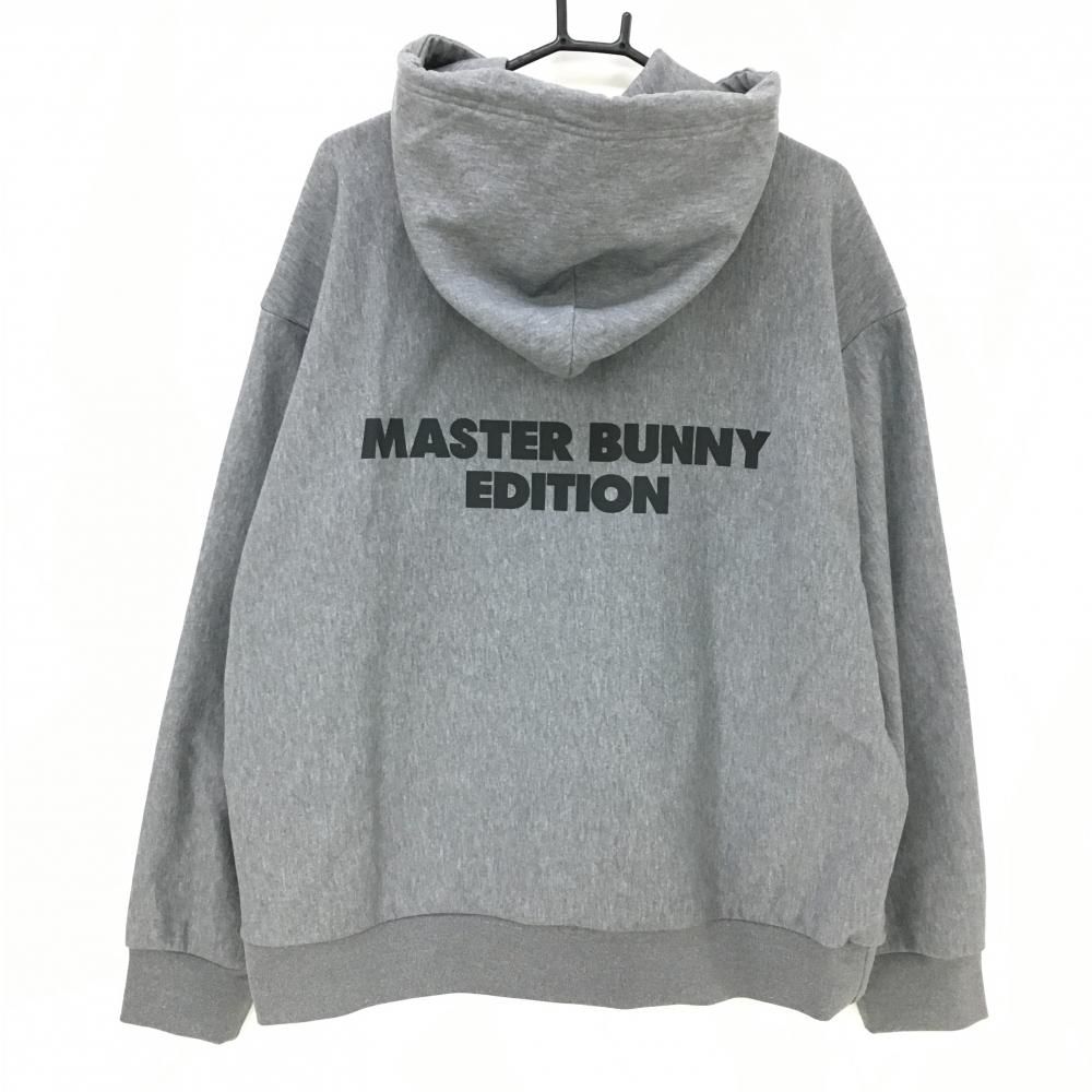 超 マスターバニー×LOONYTUNES フード付きトレーナー グレー メンズ 7 2XL ゴルフウェア 2025年モデル MASTER BUNNY EDITION